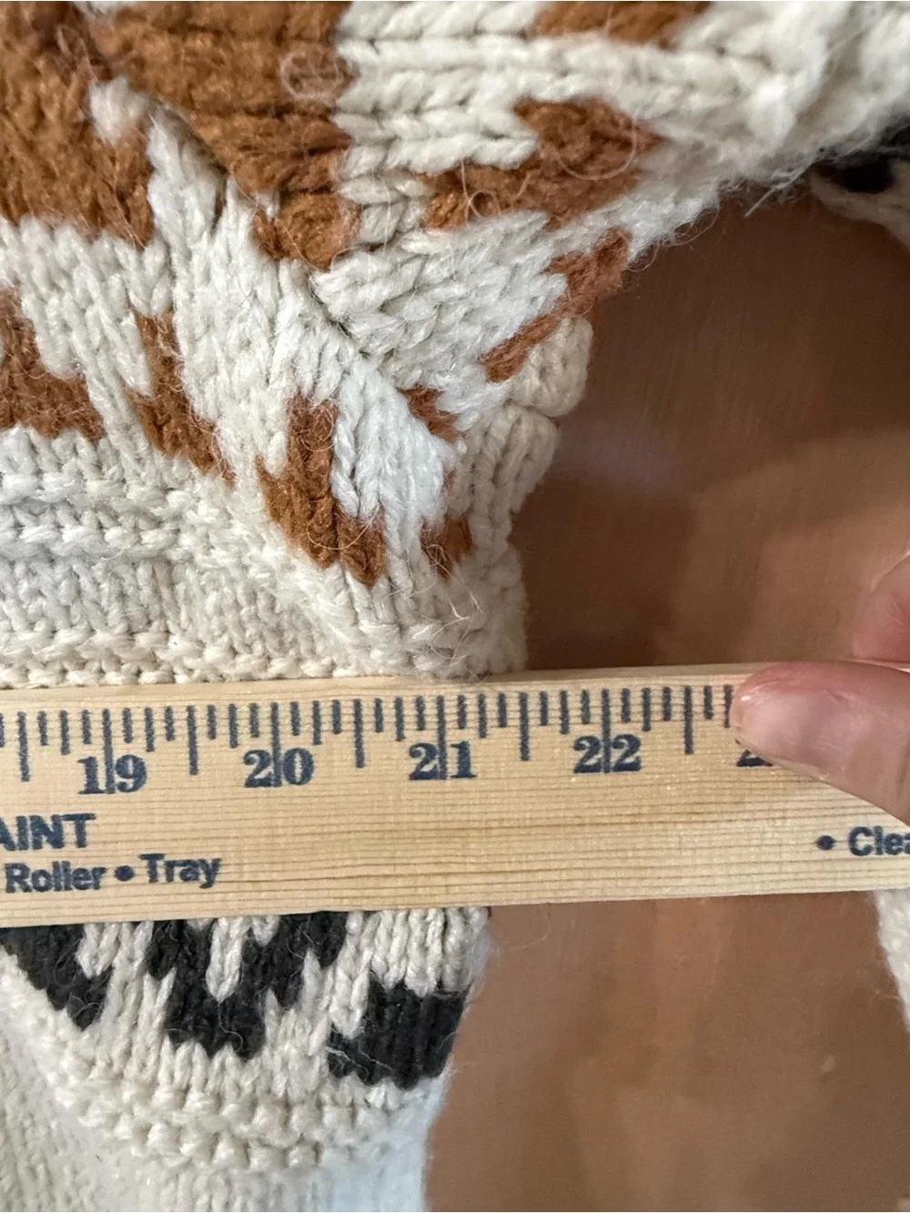 Universal Thread Fair Isle Chunky Cream Ivory Coastal Sweater XL